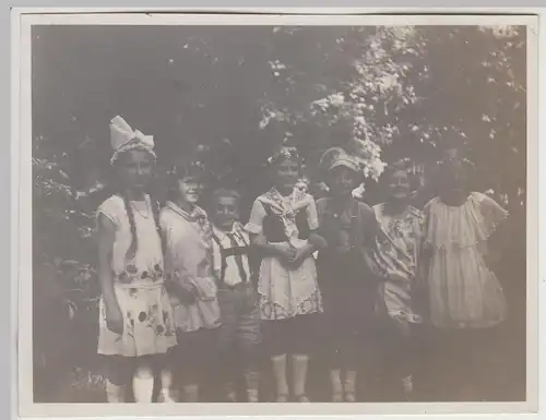 (F30706) Orig. Foto Kinder z. Schulfest in Hannover am Kirchröder Turm 1928