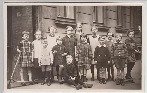 (F30703) Orig. Foto Hannover, Kinder in der Großen Pfahlstraße 1928