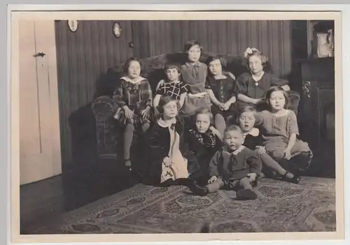 (F30695) Orig. Foto Hannover, Kinder, Geburtstag von Anni Dunger 1927