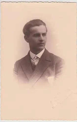 (F30615) Orig. Foto Porträt junger Mann Franz 1927