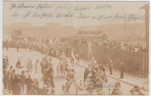(F30613) Orig. Foto Erfurt, Festzug >100 Jahre Preußen< am 21.8.1902