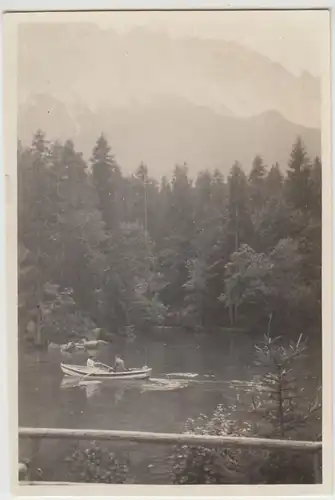 (F30607) Orig. Foto Ruderboot im Badersee 1931