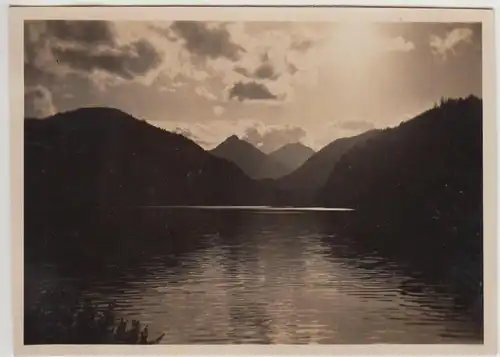 (F30603) Orig. Foto Alpsee 1931