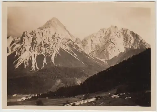 (F30599) Orig. Foto Sonnenspitze u. Wampete Schrofen 1931