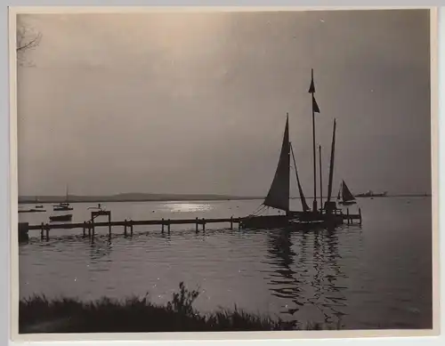 (F30548) Orig. Foto Steinhude, Stimmungsbild am Steinhuder Meer 1930