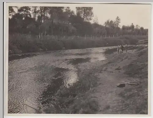 (F30517) Orig. Foto Partie an der Leine 1929