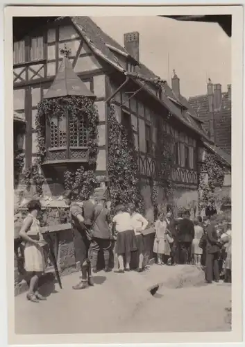 (F30505) Orig. Foto Eisenach, Besucher auf der Wartburg 1929