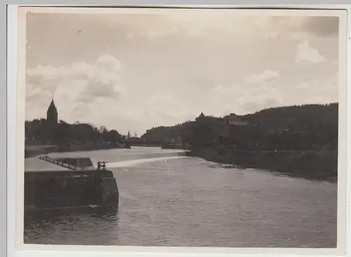 (F30437) Orig. Foto Hameln, Weserpartie am 26.5.1927