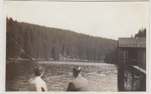 (F30424) Orig. Foto Hahnenklee, am Waldsee 1930
