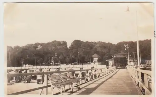 (F30411) Orig. Foto Göhren auf Rügen, Seebrücke 1930