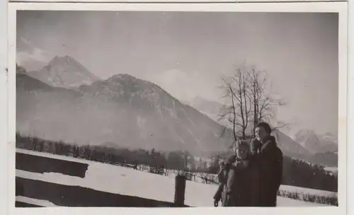 (F30377) Orig. Foto Winterlandschaft in Schönau am Königsee 1929