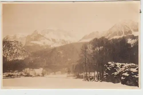 (F30376) Orig. Foto Hoher Göll u. Hohes Brett, Blick von Schönau 1929