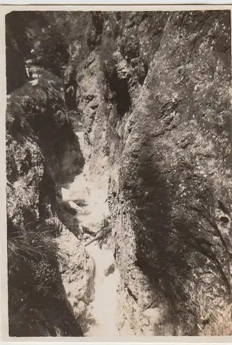 (F30373) Orig. Foto Berchtesgadener Alpen, Almbachklamm 1929