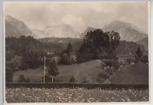 (F30360) Orig. Foto Berchtesgaden, Blick zum Hohen Göll u. Hohes Brett 1929