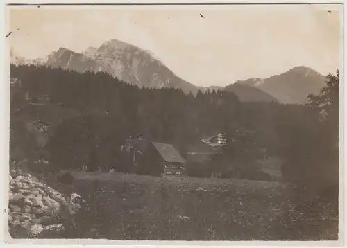 (F30358) Orig. Foto Ramsau, Blick zum >Haus Alpenflora< 1929