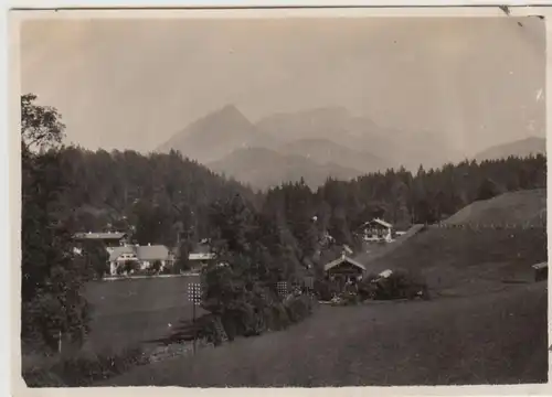 (F30357) Orig. Foto Ramsau, Blick zum >Haus Alpenflora< 1929