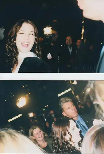 (F3033) 7x Orig. Foto Drew Barrymore b. Premiere "3 Engel f. Charlie" Berlin 20