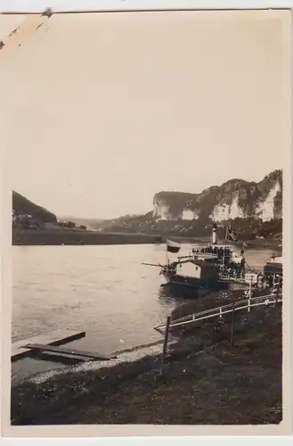 (F30311) Orig. Foto Sächsische Schweiz, Elbpartie 1929