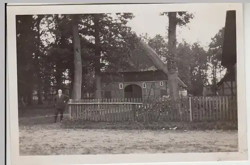 (F30297) Orig. Foto Weesen bei Hermannsburg, Bauernhaus 1930