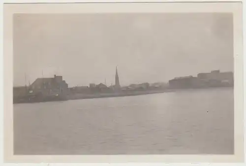 (F30281) Orig. Foto Bremerhaven, Blick von der Weser 1930