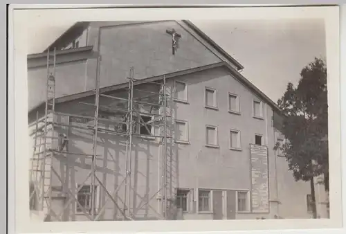 (F30276) Orig. Foto Oberammergau, Neubau des Passionsspielhauses 1929