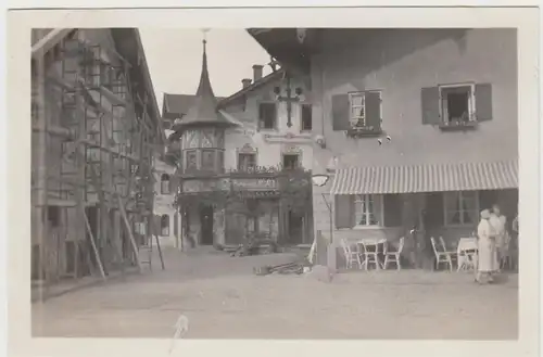 (F30275) Orig. Foto Oberammergau, Anton Langs Wohnhaus 1929