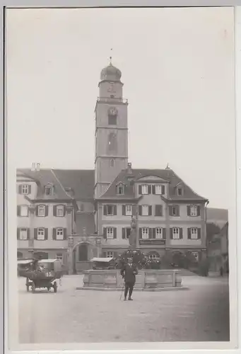 (F30219) Orig. Foto Mergentheim, Marktplatz 1920er