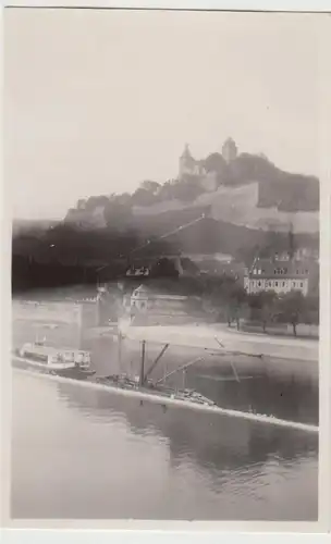 (F30216) Orig. Foto Würzburg, Blick zur Festung 1920er
