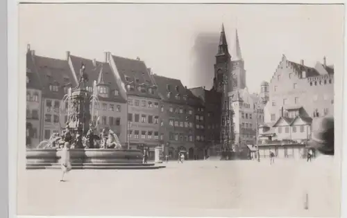 (F30210) Orig. Foto Nürnberg, Hauptmarkt 1920er