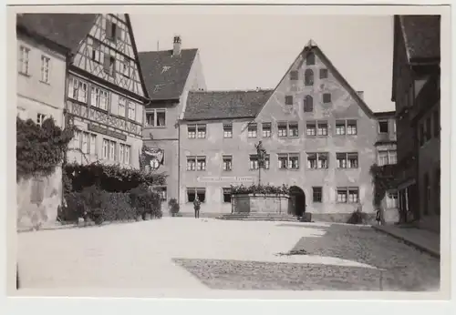 (F30200) Orig. Foto Rothenburg o.T., Kapellenplatz 1920er