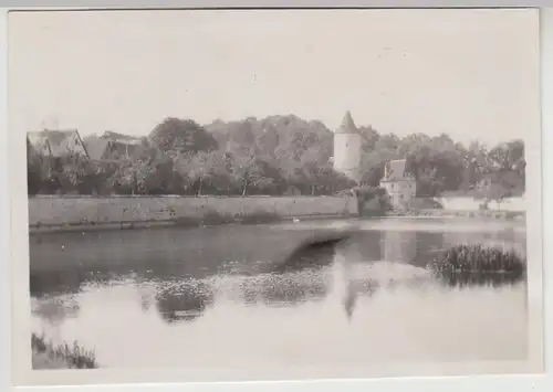 (F30193) Orig. Foto Dinkelsbühl, Stadtmauer und Festungsturm 1920er