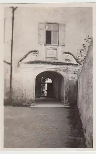 (F30185) Orig. Foto Eingang zum Kloster Frauenwörth im Chiemsee 1920er