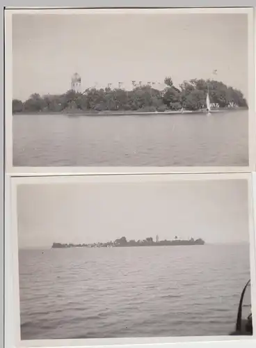 (F30183) 2xOrig. Foto Fraueninsel im Chiemsee 1920er