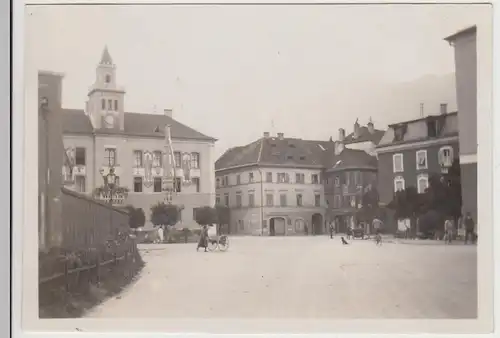 (F30181) Orig. Foto Bad Reichenhall, Marktplatz 1920er