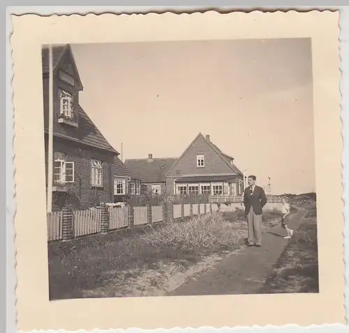 (F30176) Orig. Foto Häuser in Langeoog o.a. Insel 1937