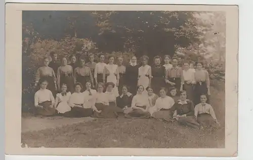 (F30092) Foto AK Gruppenbild, Damen in Bad Gottleuba 1914