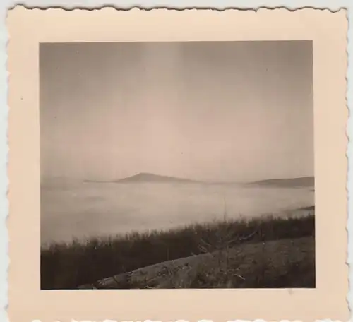 (F30034) Orig. Foto Melibokus im Odenwald im Winternebel 1936