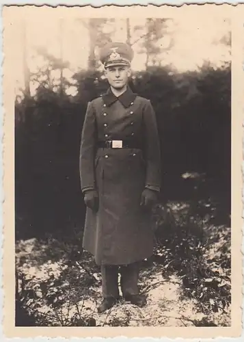 (F30032) Orig. Foto Porträt deutscher Soldat, Weihnachten 1936