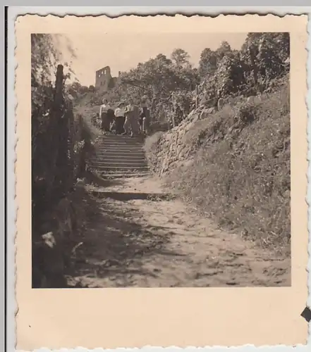 (F30017) Orig. Foto Bad Dürkheim, Aufgang zur Klosterruine Limburg 1936