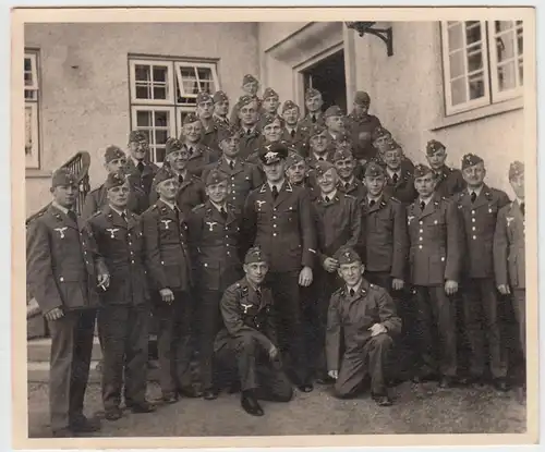 (F3001) Orig. Foto Schießplatz Deep (Mrzezyno), Soldatengruppe aus Kassel