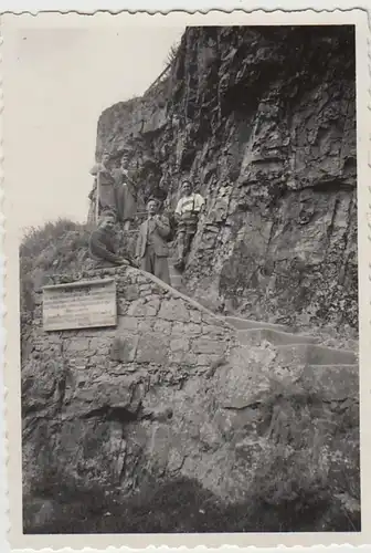 (F29990) Orig. Foto Personen, Wanderer am Rheingrafenstein 1936