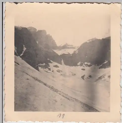 (F29968) Orig. Foto Bacherloch in den Allgäuer Alpen, Blick zum Wilden Mann 1936
