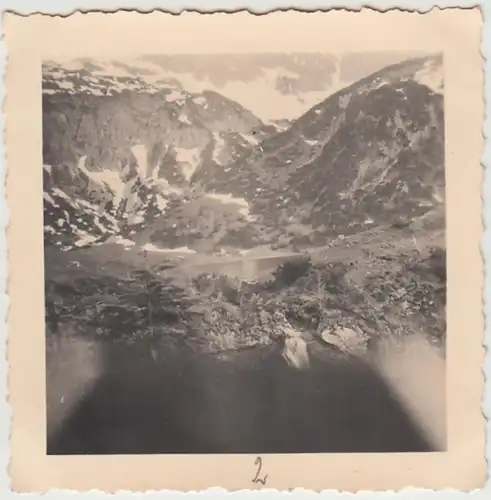 (F29961) Orig. Foto Gaisalpsee mit Nebelhorn 1936