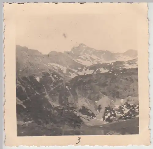 (F29959) Orig. Foto Gottesackerwand (Kleinwalsertal) mit Hohen Ifen 1936