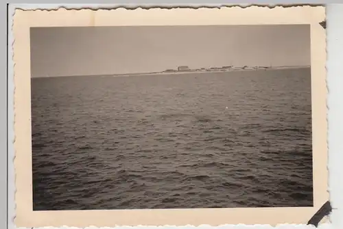 (F29953) Orig. Foto Blick vom Helgoland auf kleine Insel 1930er