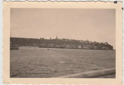 (F29950) Orig. Foto Helgoland, Blick vom Boot aus 1930er