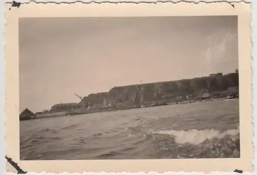 (F29949) Orig. Foto Helgoland, Blick vom Boot aus 1930er