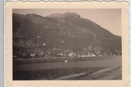 (F29924) Orig. Foto Ulvik, Norwegen, Blick vom Dampfer 1930er
