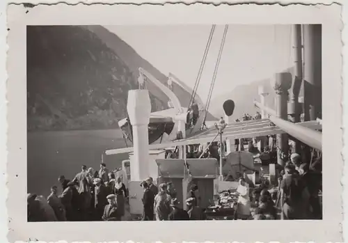 (F29921) Orig. Foto Dampferfahrt nach Norwegen, in Odda 1930er