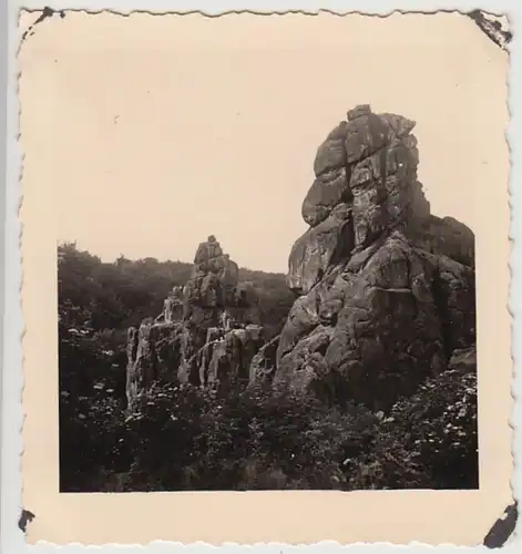 (F29840) Orig. Foto Horn-Bad Meinberg, Externsteine, 1939